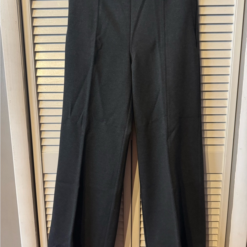 LOFT Charcoal Wide-Leg Pants NWT Large.